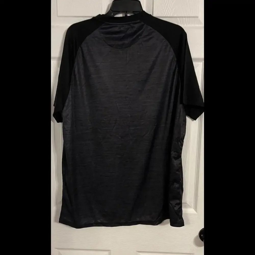 Pbx Pro Men’s Large 1/4 Zip Short Sleeve Tshirt Black - Picture 2 of 12